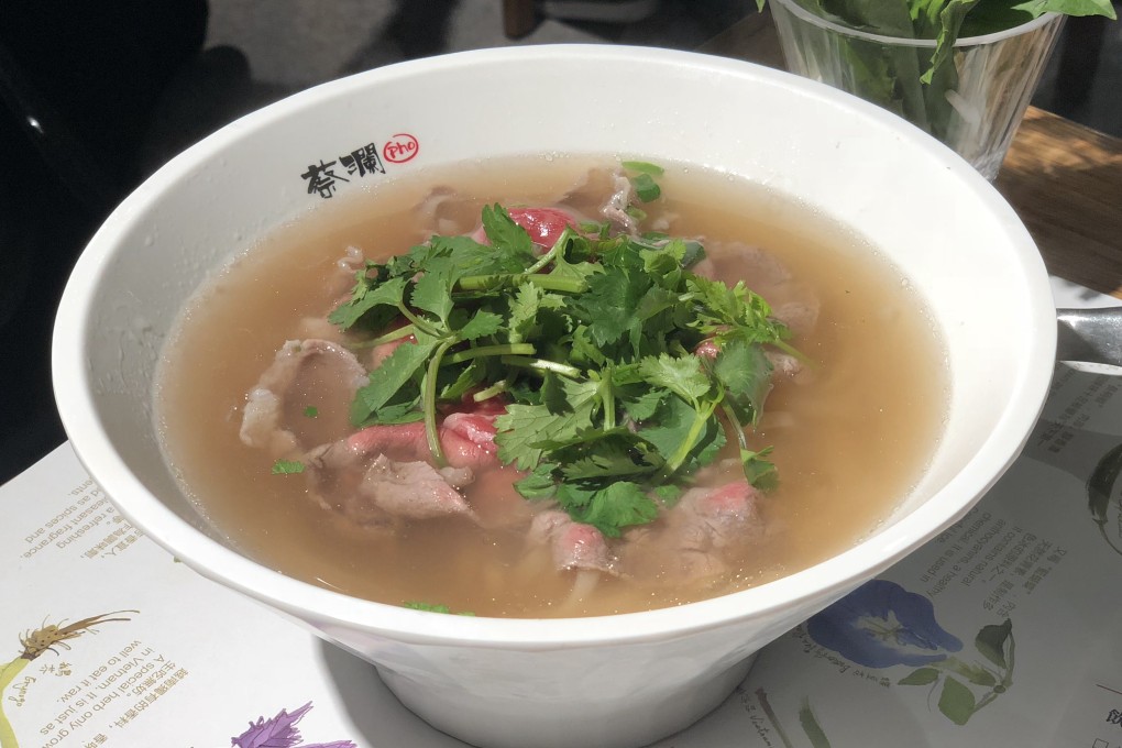 Raw beef pho served at Chua Lam’s Pho in Central. Photo: Martin Choi