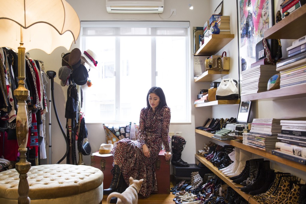 Justine Lee likes shopping from men’s collections and leopard print is a favourite. Photo: Michelle Wong