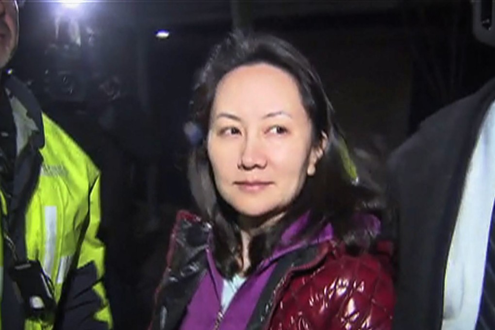 Huawei CFO Meng Wanzhou exits the court registry following her bail hearing at British Columbia Superior Court in Vancouver on December 11. Huawei, founded in 1987 by a former officer of the Chinese People's Liberation Army, has come under increased scrutiny of late for its relations with the Beijing government. Photo: CTV Television Network/AFP