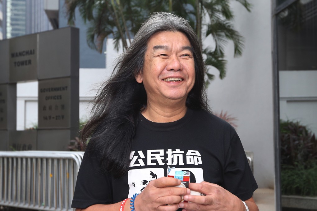 Disqualified Hong Kong lawmaker “Long Hair” Leung Kwok-hung. Photo: Edward Wong