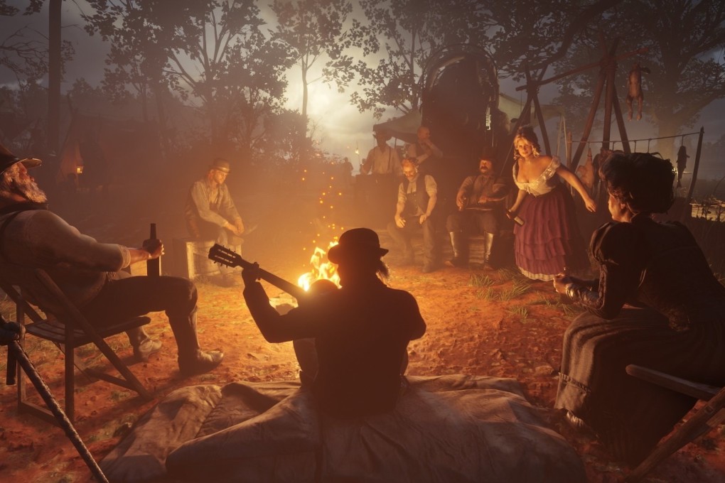 A screen grab from Red Dead Redemption 2, one of the best games of 2018.
