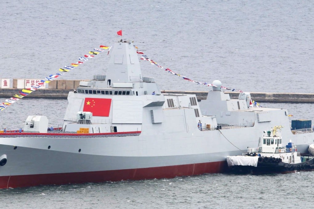 China has launched four Type 055 guided-missile destroyers over the past 18 months and four more are under construction. Photo: Handout