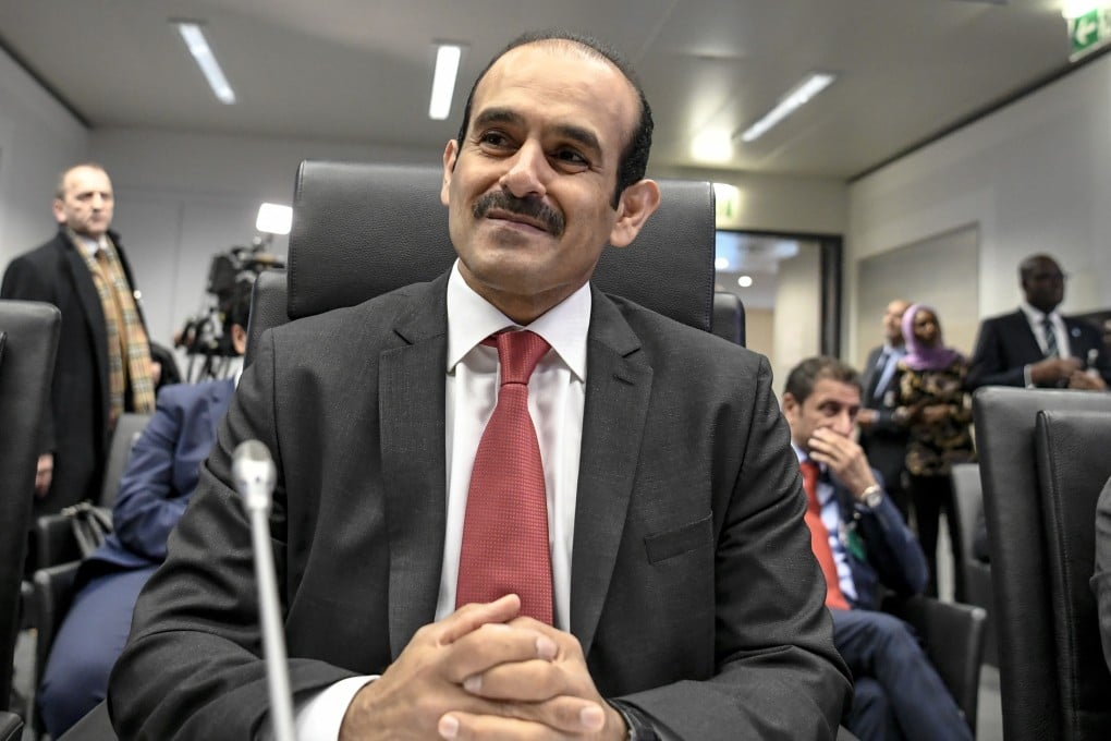 Saad al-Kaabi, Qater’s energy minister, speaks to the media before an Opec meeting in Vienna on December 6. He has said the decision to quit Opec is not linked to the political and economic boycott imposed in June 2017 by de facto bloc leader Saudi Arabia, as well as the UAE, Bahrain and Egypt. Photo: EPA-EFE