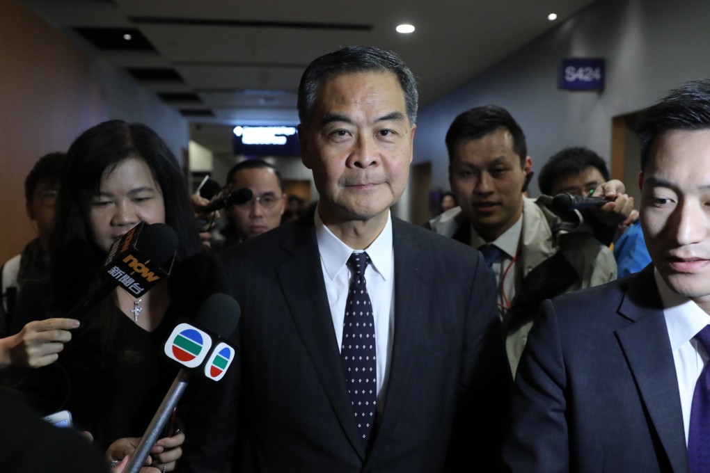 The justice department has announced it will not prosecute former Hong Kong chief executive CY Leung. Photo: Sam Tsang
