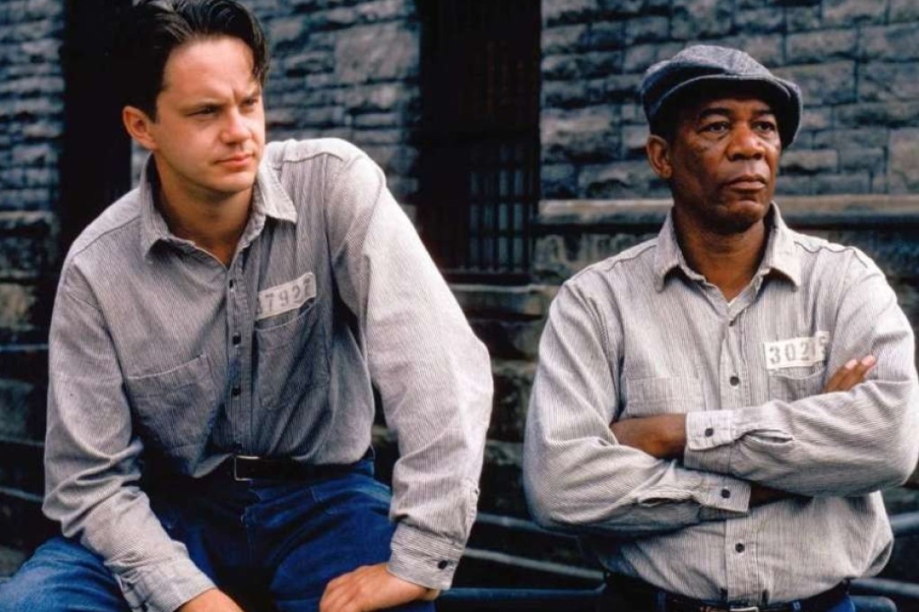 Tim Robbins and Morgan Freeman in a scene from The Shawshank Redemption (1994). Photo: Courtesy of Park Circus/Warner Bros
