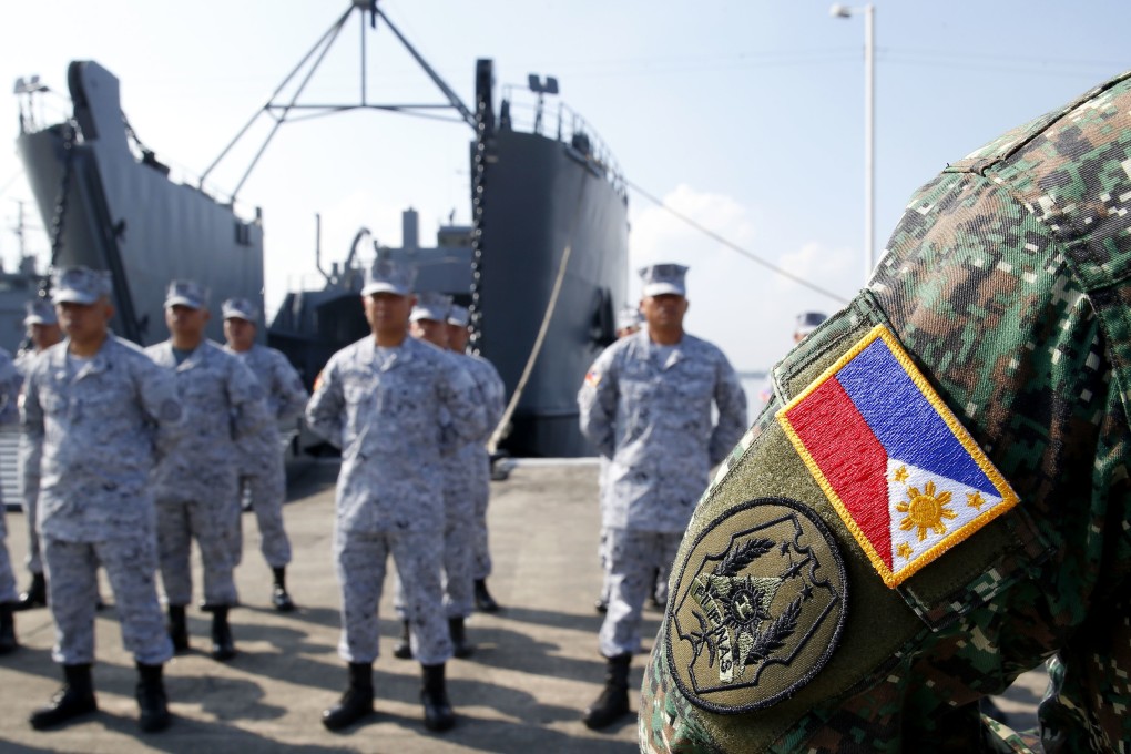 Philippine sailors pictured ahead of the Asean-China joint exercise in May. Photo: AP