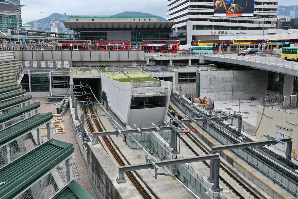 The shoddy work in question took place on a platform at Hung Hom station for the Sha Tin-Central link. Photo: Winson Wong