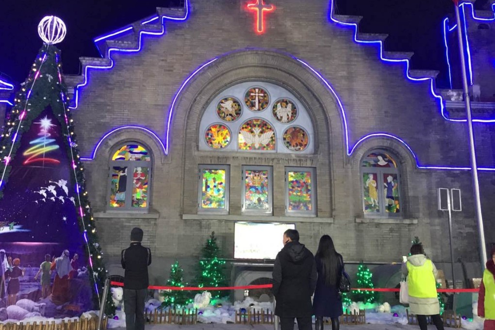 Although Christmas celebrations can be found in Beijing, the practice has been banned in some Chinese cities. Photo: Liu Zhen