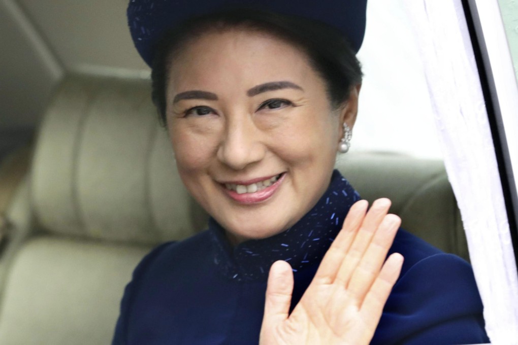 Japanese Crown Princess Masako waves as she enters the Imperial Palace in Tokyo to attend an event celebrating Emperor Akihito’s 85th birthday on December 23, 2018. Photo: Kyodo