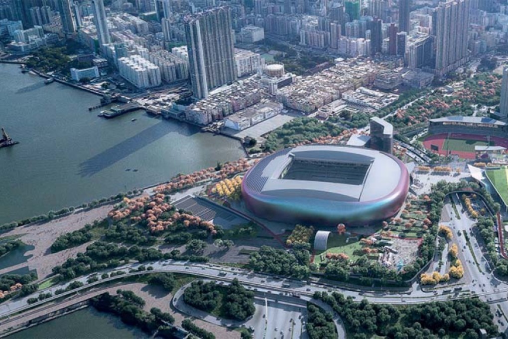 An artist’s impression of the Kai Tak Sports Park. Image: ISD