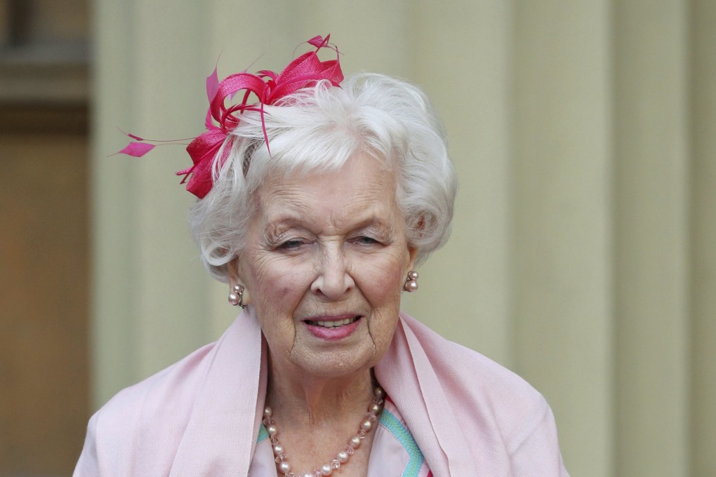 June Whitfield after she was made a dame in 2017. Photo: AP