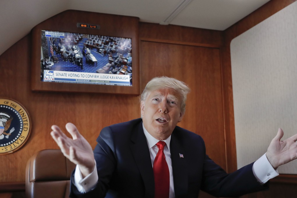 US President Donald Trump took credit for the ‘best and safest year on record’ for commercial aviation. File photo: AP