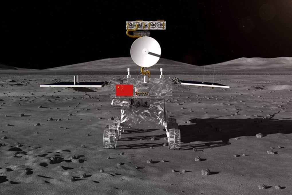A computer-generated impression of Chang’e 4, which closed in on the moon’s far side on Sunday. Photo: Weibo