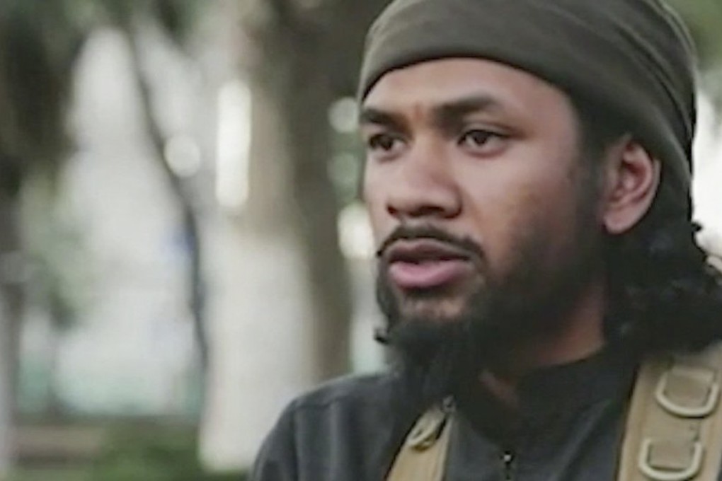 Neil Prakash, also known as Abu Khaled al-Cambodi, in a photograph from an IS propaganda video. Photo: YouTube