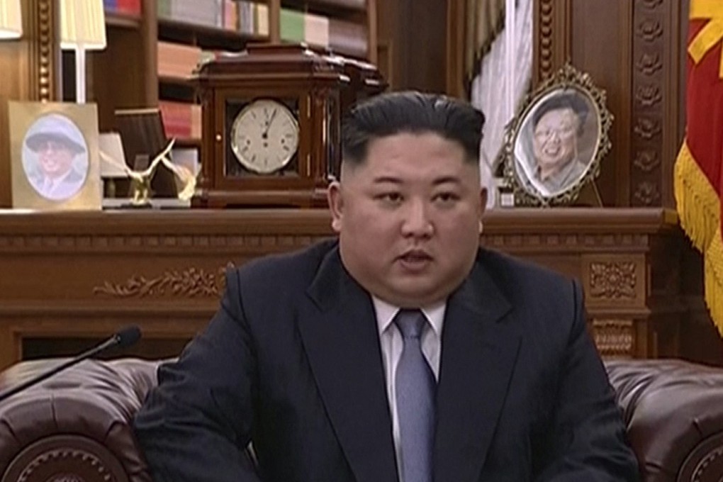 North Korean leader Kim Jong-un delivers a speech in North Korea. Photo: AP