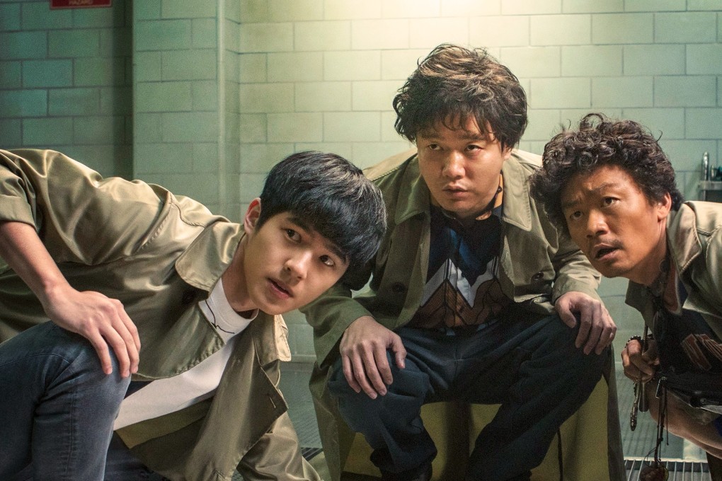 From left: Liu Haoran, Xiao Yang and Wang Baoqiang in a still from Detective Chinatown 2.
