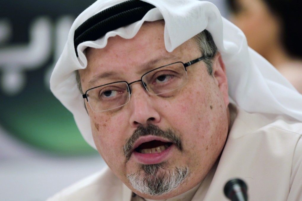 In this December 15, 2014, file photo, Saudi journalist Jamal Khashoggi speaks during a press conference in Manama, Bahrain. Photo: AP Photo