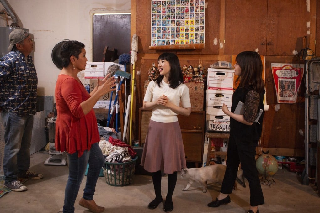 Queen of declutter Marie Kondo in a still from her new Netflix show, Tidying Up With Marie Kondo. Picture: Denise Crew/Netflix