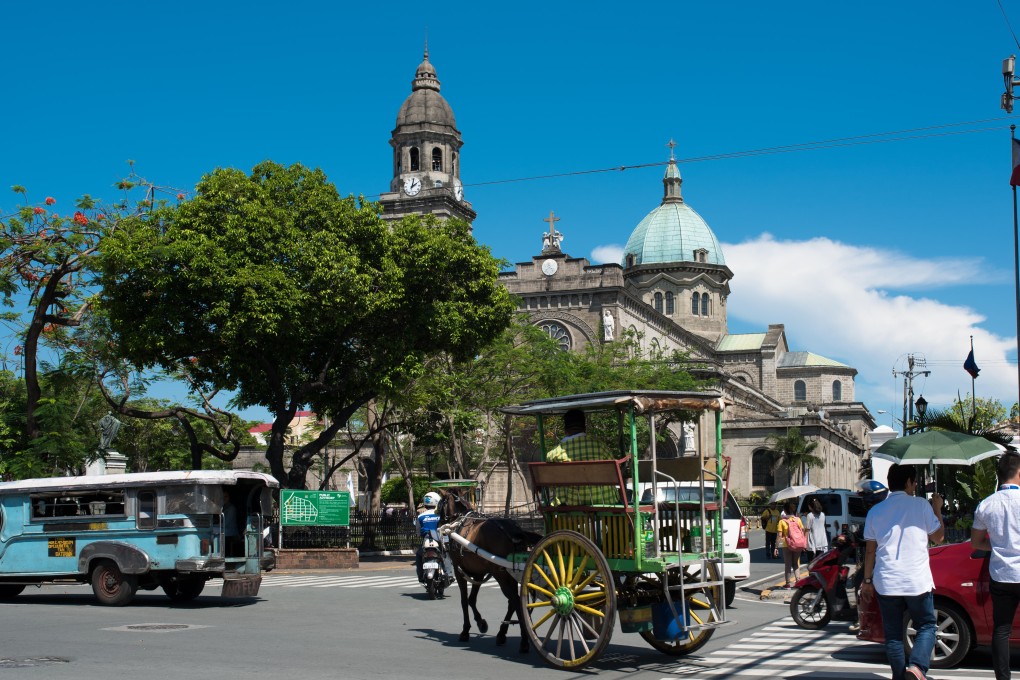 Manila Cathedral, in the Intramuros area of the Philippine’ capital. Picture: Alamy