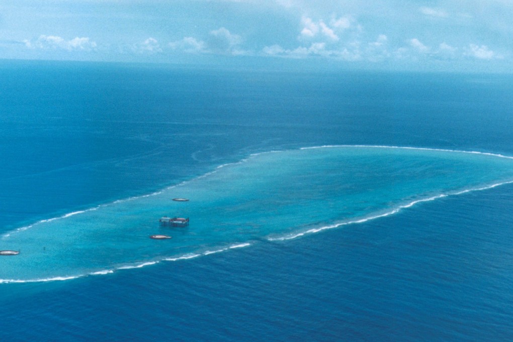 The coral island Okinotorishima, 1,740km south of Tokyo. Photo: AFP