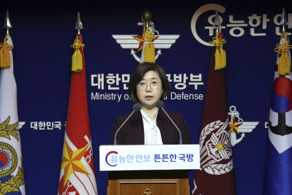South Korean Defence Ministry spokeswoman Choi Hyun-soo. Photo: AP