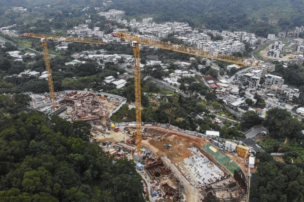 The Regent in Tai Po, developed by China Overseas Land and Investment and China State Construction International, is expected to be completed by the end of January 2021. Photo: Martin Chan