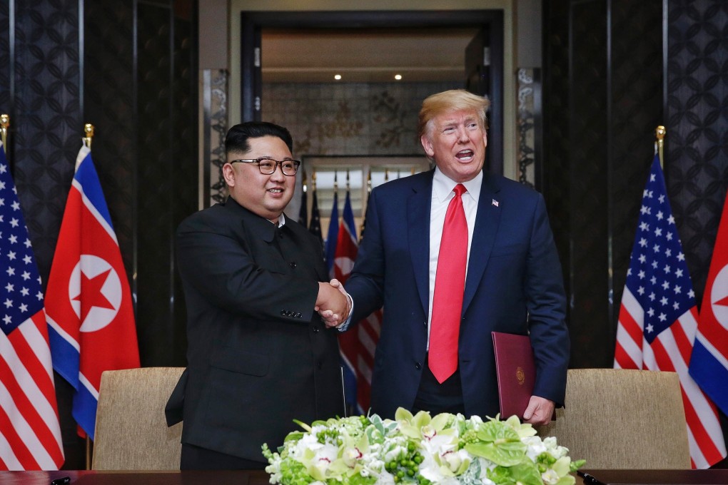 North Korean leader Kim Jong-un and US President Donald Trump. Photo: TNS