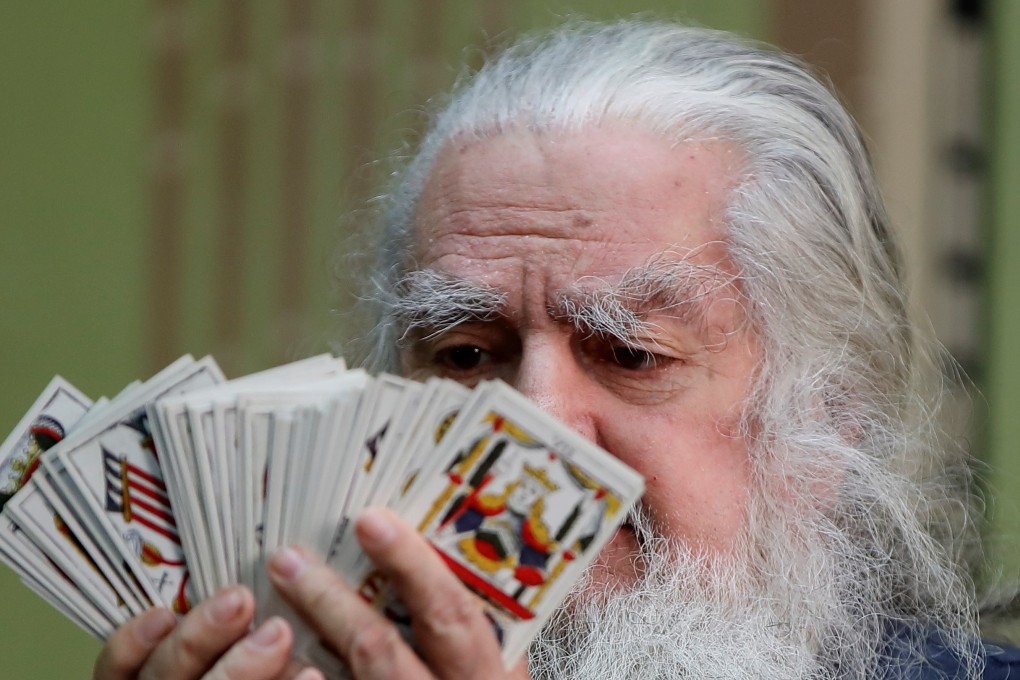 Antonio Vazquez Alba announces his annual predictions in Mexico City on January 4, 2019. Photo: EPA