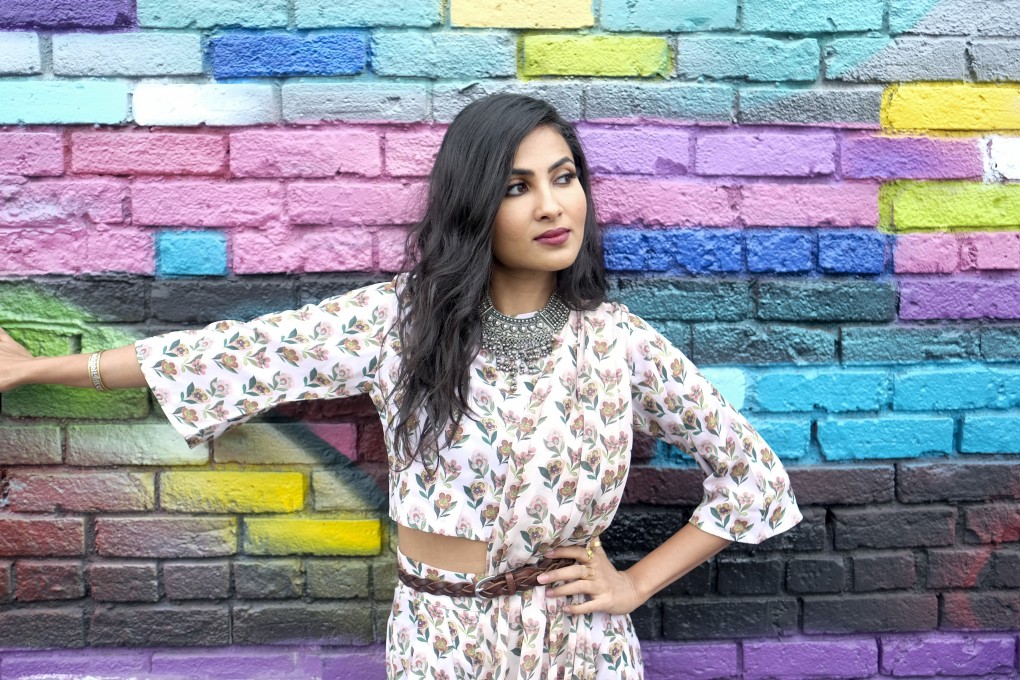 Vidya Iyer, aka, Vidya Vox, in the LA Art District in Downtown Los Angeles. Picture: Ringo Chiu