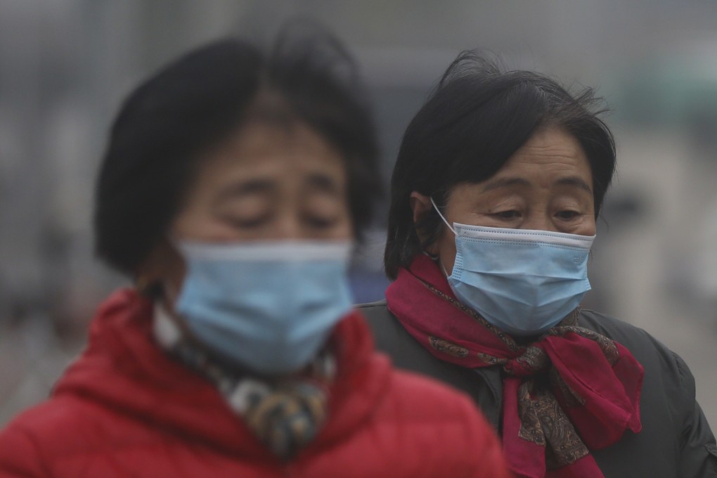 Smog emissions in Beijing and the surrounding industrial province of Hebei fell by at least 12 per cent last year.Photo: EPA-EFE