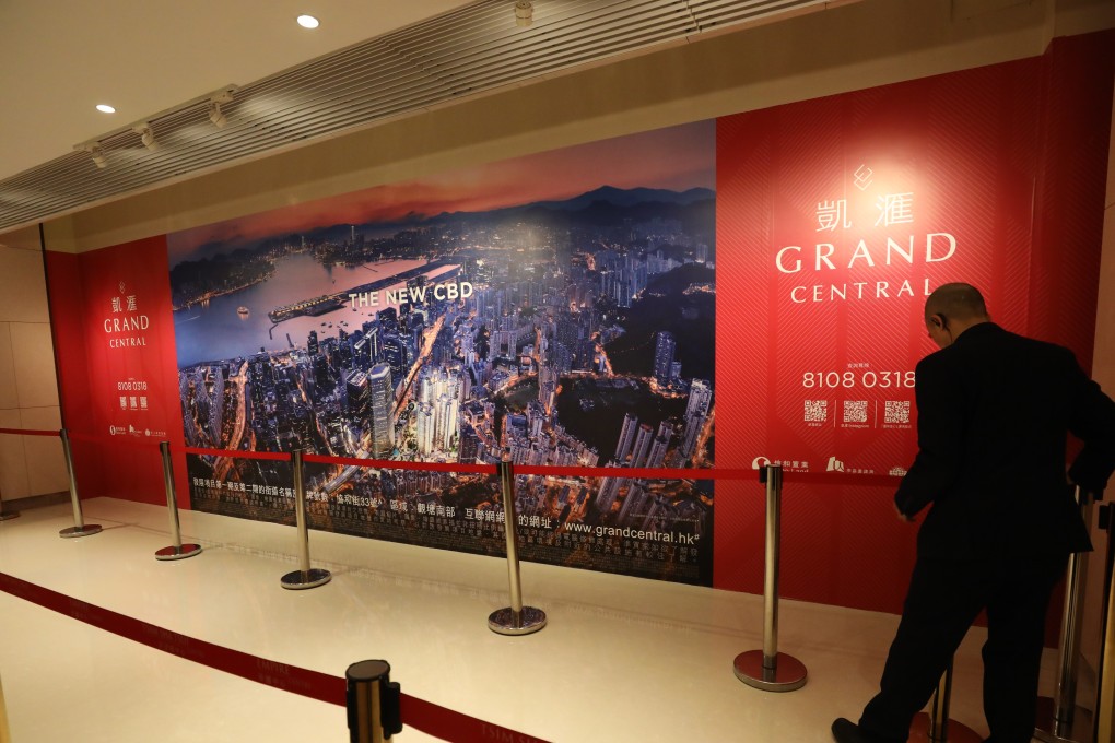 Of the 118 flats for sale at Sino Land’s Grand Central project, only 39 were bought on Saturday. Photo: Dickson Lee
