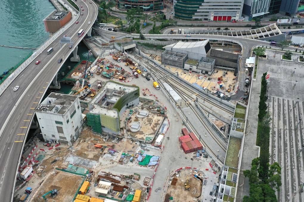 Aerial view of Hung Hom MTR station, of the Sha Tin to Central Link (SCL). Photo: Winson Wong