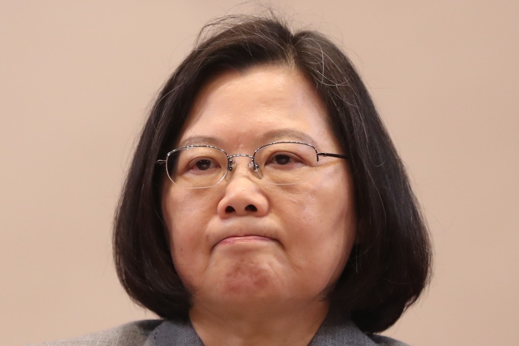 Taiwan’s ruling Democratic Progressive Party votes to elect a new chairman to replace President Tsai Ing-wen, who resigned after the party’s mauling in last year’s local elections. Photo: EPA