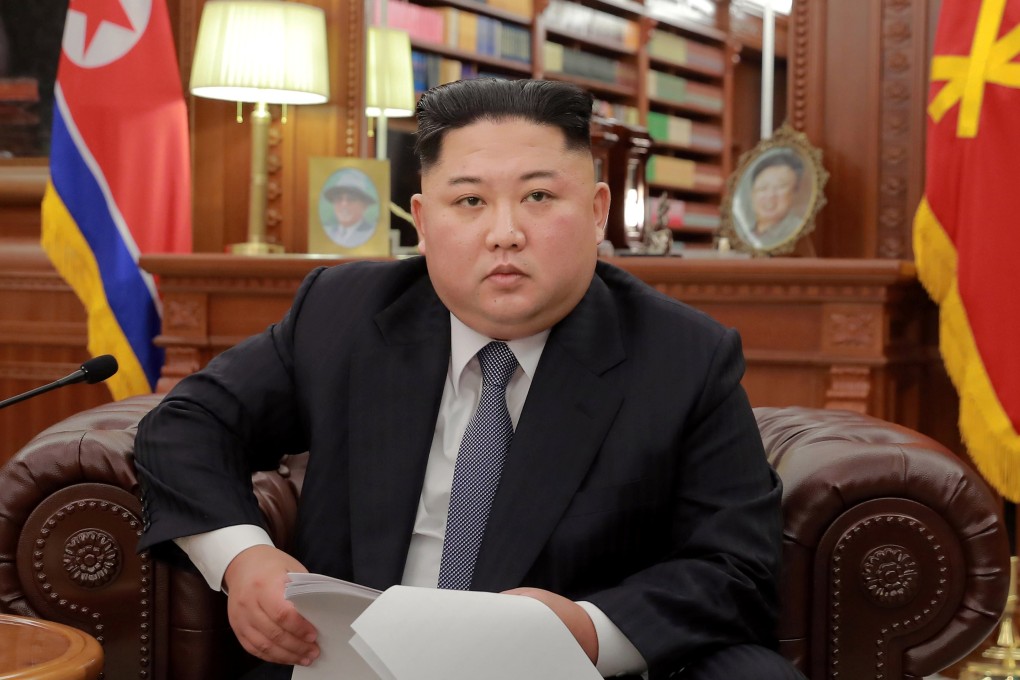 North Korean leader Kim Jong-un in Pyongyang on Tuesday, when he gave his New Year’s speech. Photo: Korean Central News Agency via Reuters