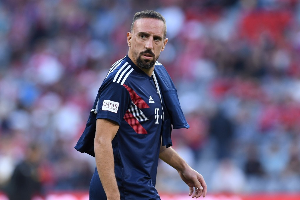 Bayern Munich's French midfielder Franck Ribery reacts during a warm up. Photo: AFP