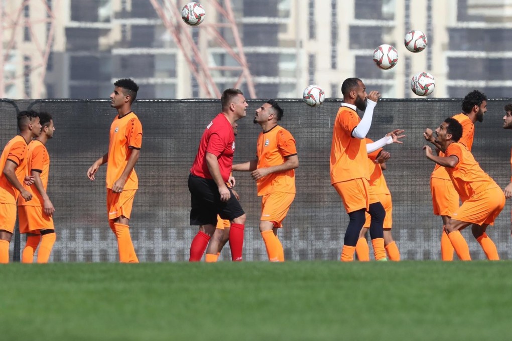 Yemen in training ahead of their opening Asian Cup clash. Photo: AFP