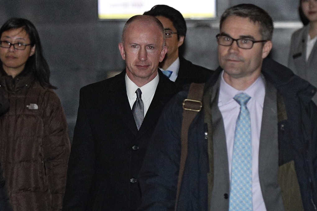Deputy US trade representative Jeffrey Gerrish (centre) is leading the vice-ministerial level delegation from the United States in Beijing this week. Photo: AP