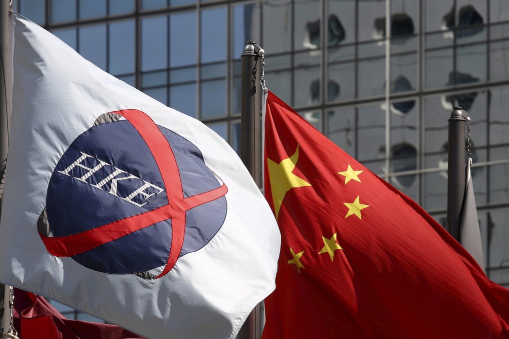 The Chinese and Hong Kong Exchanges and Clearing flags fly side by side in Hong. Some investors have raised concerns about the new listing rules weakening quality standards. Photo: Reuters