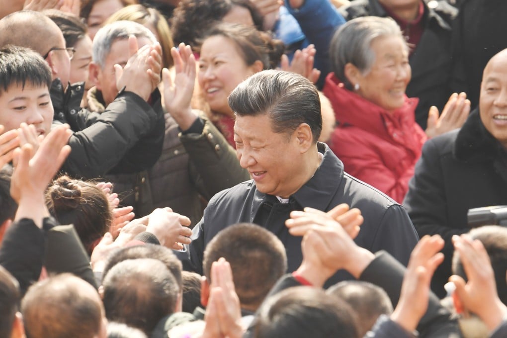 President Xi Jinping visits Zhanqi village in Sichuan province. In the US political bubble, it is hard to understand why Chinese people accept a system in which, as Xi says, “the party leads everything”. But to many Chinese, a US government that can be shut down by a fight over a border wall is not a strong alternative. Photo: Xinhua