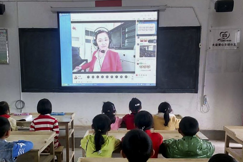 New technologies such as live-streaming are being used in Chinese education as part of the nation’s embrace of big data and artificial intelligence. Photo: Handout