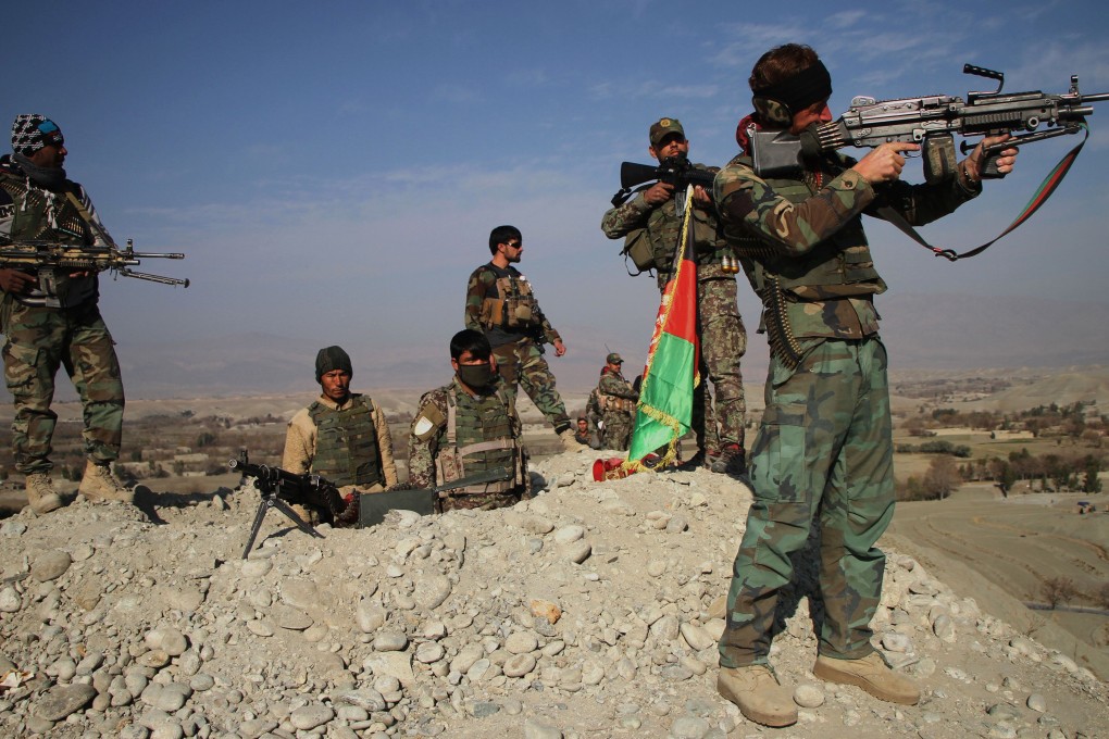 Members of the Afghan security forces take part in a military operation in Nangarhar province, eastern Afghanistan. Photo: Xinhua