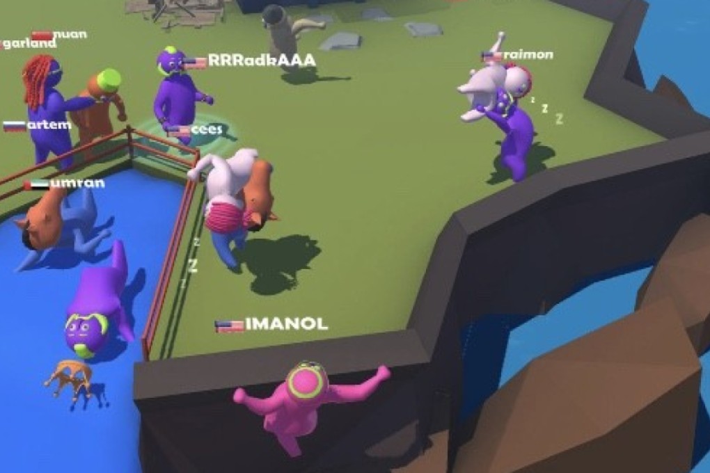 Indie mobile title "Party.io", where players throw people off the roof, is now the top free iOS game in China. Photo: Handout