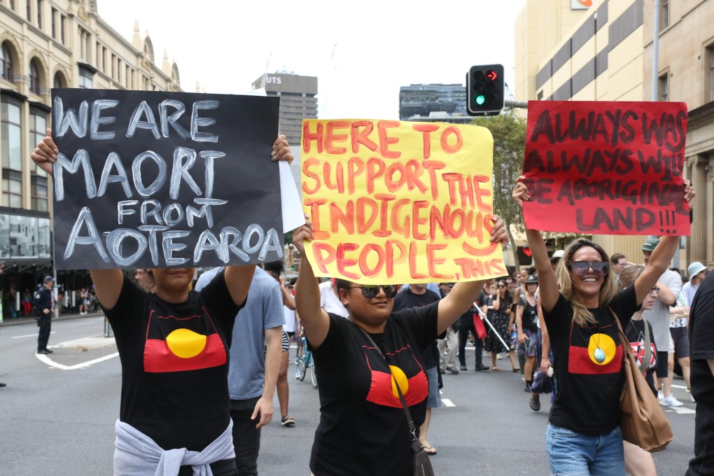 A protest in Sydney, Australia, last year, calling for indigenous rights. Picture: Alamy