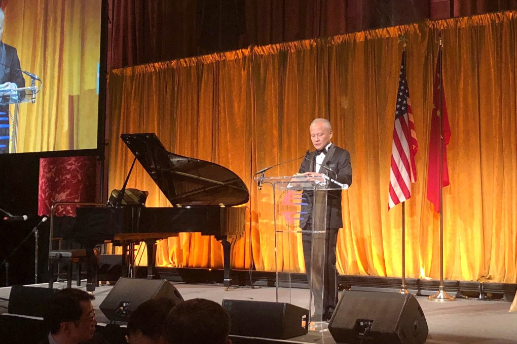 Ambassador Cui Tiankai’s speech at the China General Chamber of Commerce – USA gala in New York alluded to doors closing on Chinese companies in the US. Photo: Robert Delaney