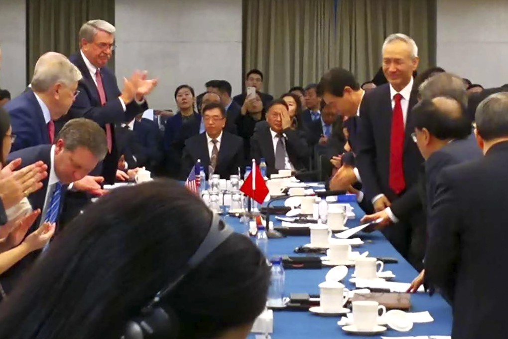 China’s vice-premier Liu He met the US trade delegation in Beijing this week. Photo: Handout