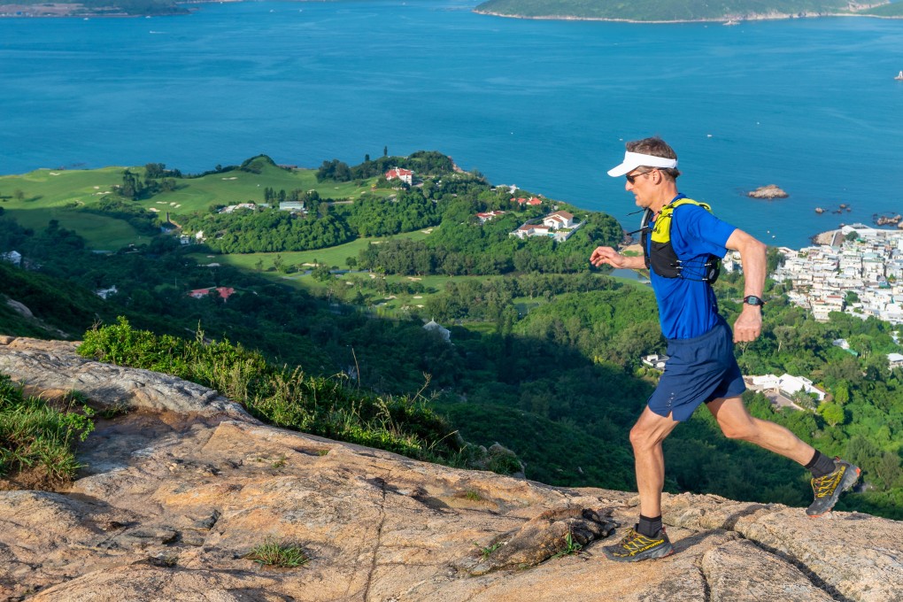 Mark Western became the first person to run around Hong Kong by hugging the coastline, sticking to the Shenzen border, and running around Lantau and Hong Kong Island. Photos: Handout