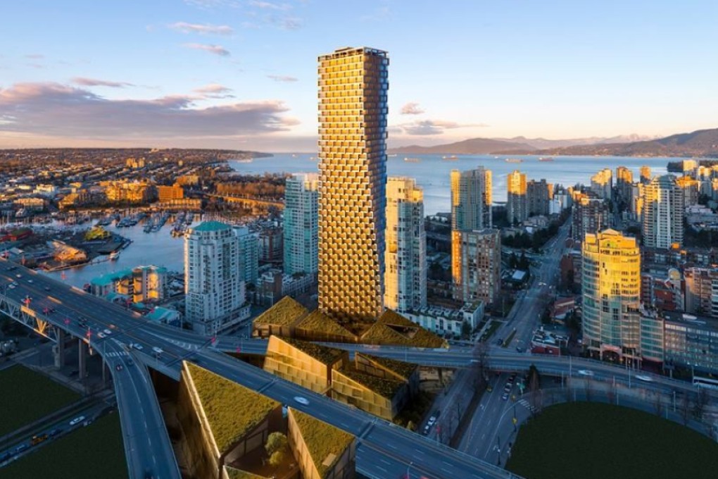 An artist’s impression of Vancouver House, currently under construction in Vancouver at the downtown end of the city’s Granville Bridge. Graphic: Westbank