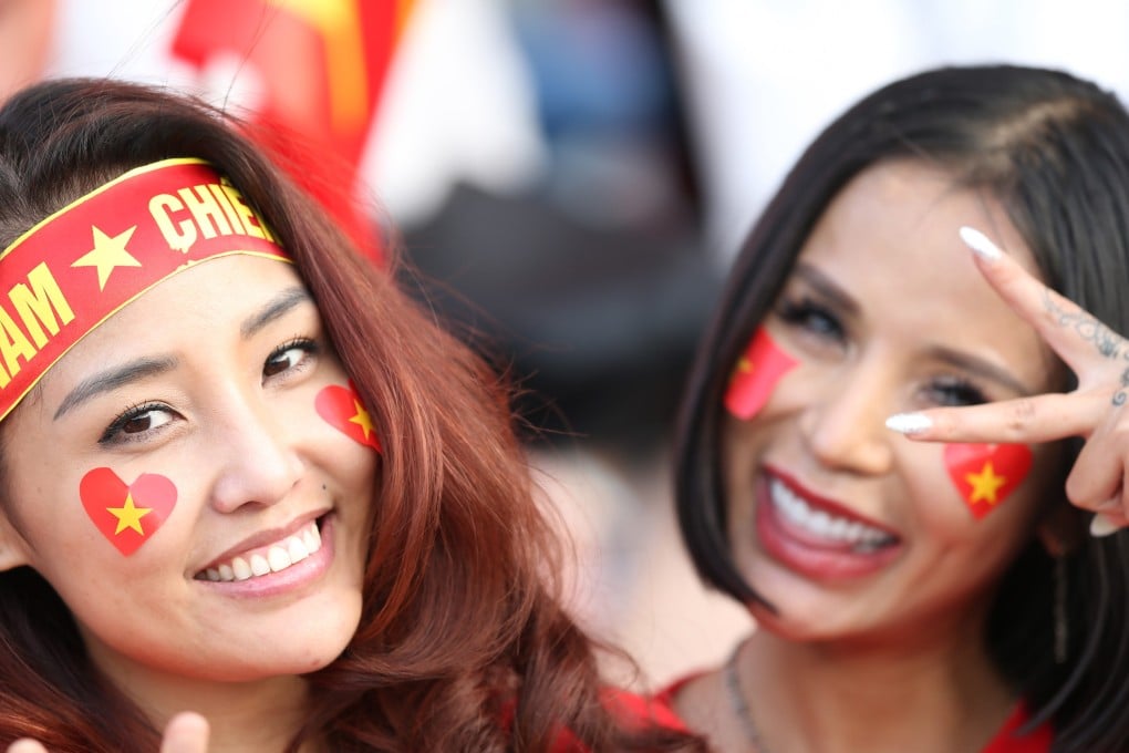 Fans of Vietnam attend the 2019 AFC Asian Cup group D match against Iraq. Photo: EPA