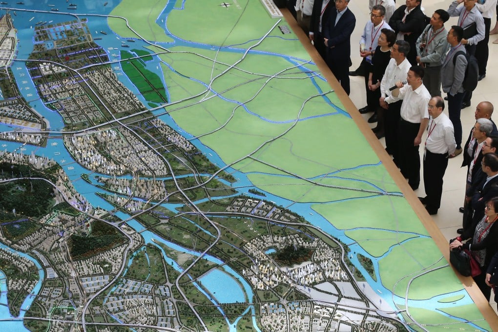 A Hong Kong delegation visits a development exhibition in Guangzhou. Photo: Dickson Lee