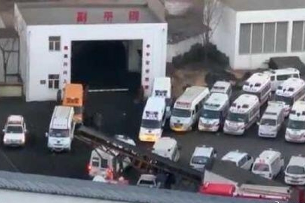 The rescue mission at a coal mine in Shaanxi province where 21 people were killed was ongoing on Sunday. Photo: Weibo